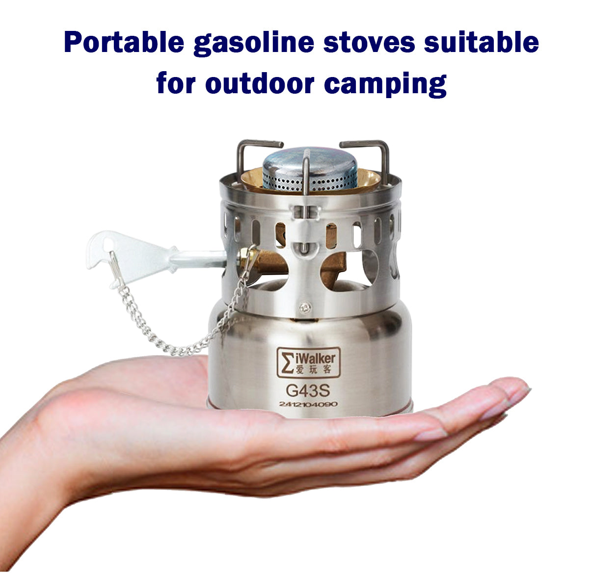 The portable gasoline stove G43SPro, suitable for outdoor hiking, cycling and motorcycle touring