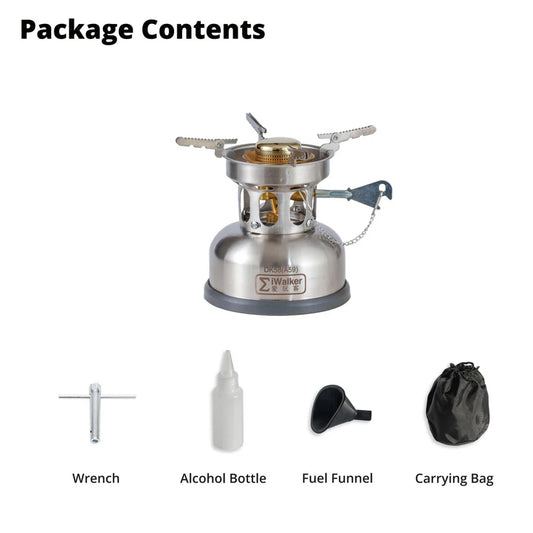 IWALKER DK58A Kerosene/Diesel/Alcohol Stove| Triple Fuel Portable Camping Backpacking Stove Regular