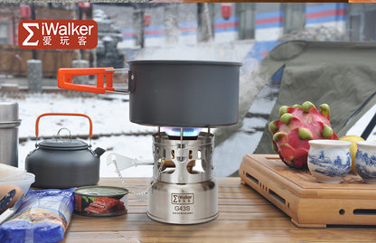 The portable gasoline stove G43SPro, suitable for outdoor hiking, cycling and motorcycle touring