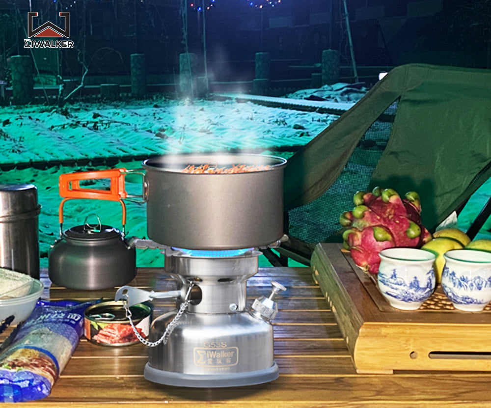 IWALKER G53S Outdoor Gasoline Camping Stove Designed for 1 - 8 - person Picnics, Compact and Portable