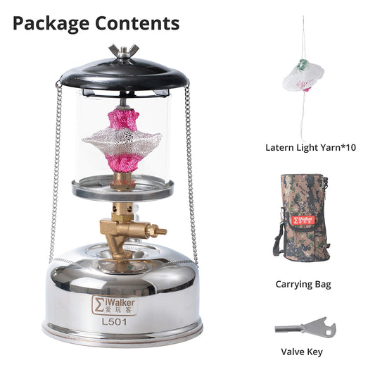 IWALKER L501 Camping Lantern Portable Gasoline Lamp